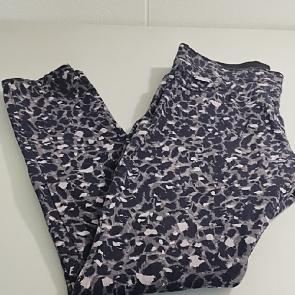 Leopard Grey & Black Soft Skinny Stretch Jeans Elastic Comfort Waist - Picture 10 of 11